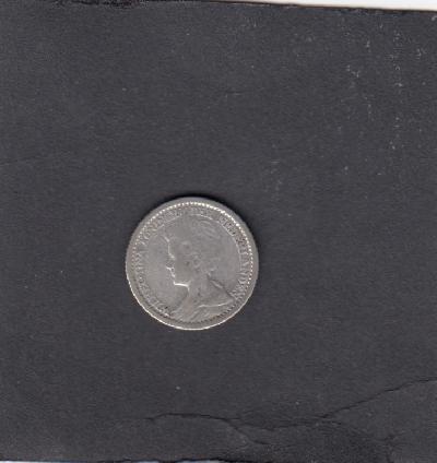 Beschrijving: 25 Cent WILHELMINA  